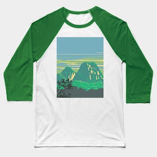 Marble Mountains or Five Elements Mountains Ngu Hanh Son District Vietnam WPA Art Deco Poster Baseball T-Shirt